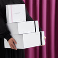 Gift Box With Black Ribbon